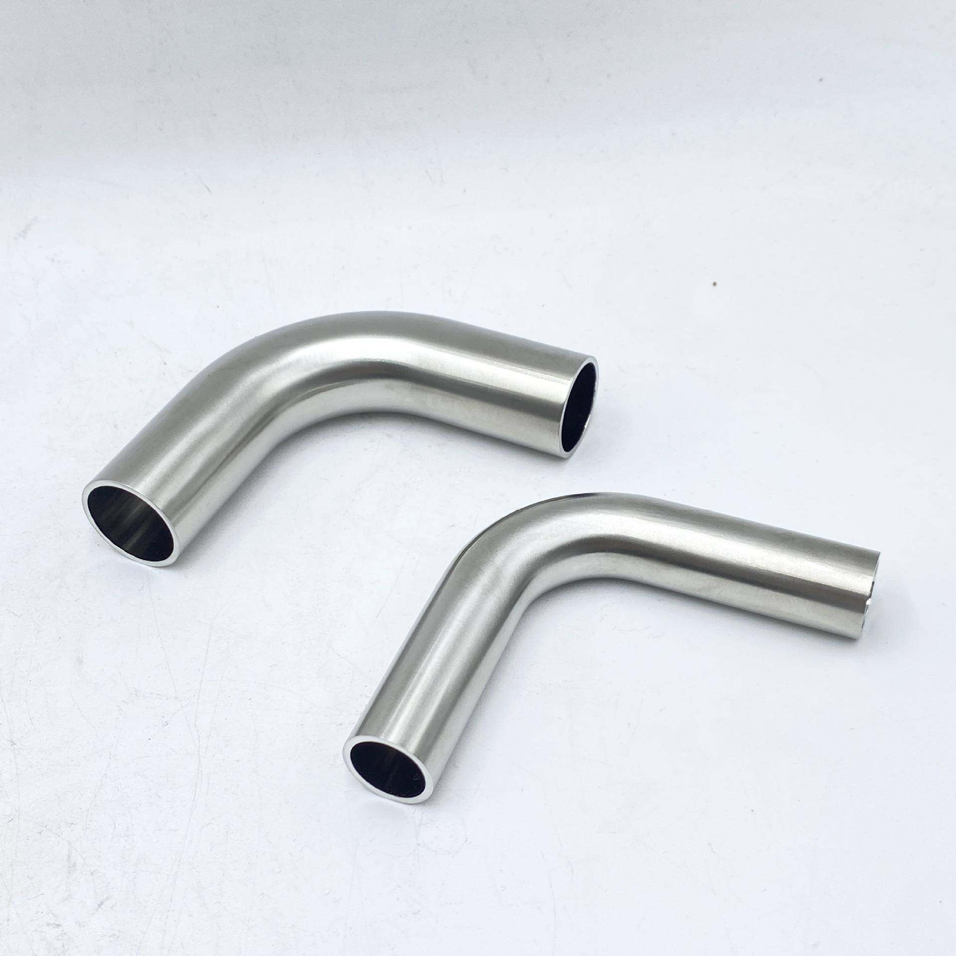 316L不锈EP钢E接P级标准全动焊90度直角弯小头气自体异径三通大头