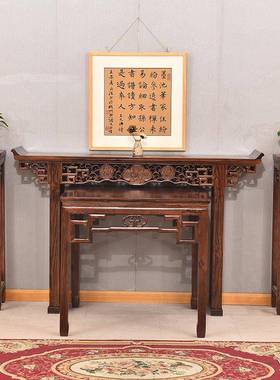 实木农木村ZG-40998供桌桌仿古条案佛台堂供屋榆组明清合