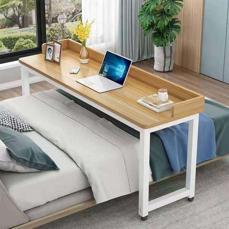跨床桌可移动能床上简易书桌家长卧用室写字台方形多CUR功懒人床
