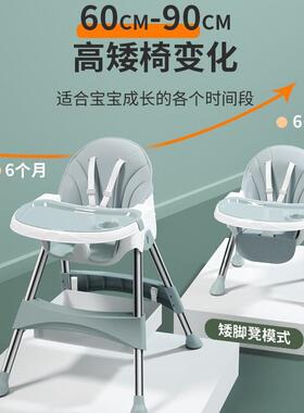 宝宝IXZ餐椅吃饭折叠儿便式家用婴儿椅子携多功能餐可桌椅座椅童
