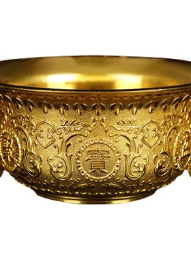 纯铜聚宝盆摆件做生意商铺公司前台收银台会客室桌面Y客厅家居装