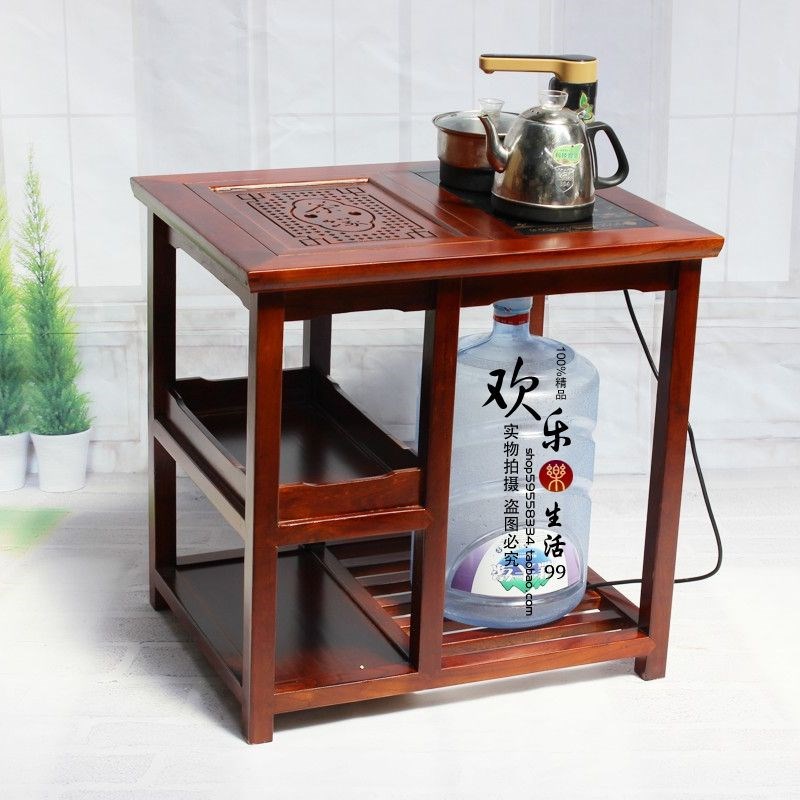 新中式实木茶道桌茶水桌E客厅多功能休闲泡茶桌