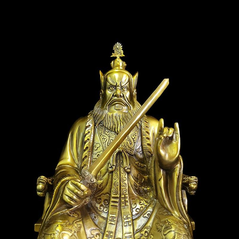 张天师铜像张道陵祖天师K高约40厘米张陵