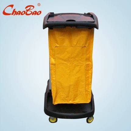 超宝D-011-2D多用途带盖清洁手推车 酒店客房服务车布草车分类车