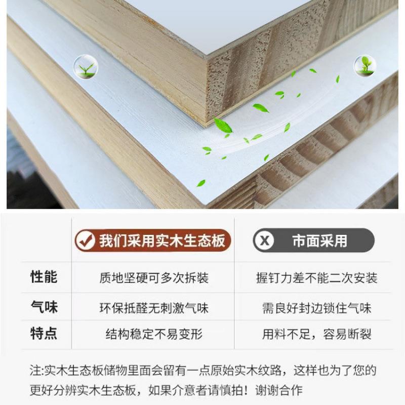 木衣柜家用无品牌/室实推拉门储物柜简易组济装经型出租房用儿童大卧衣橱