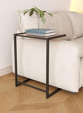 轻奢奶边油风床头桌客厅茶沙几小桌子方形床头柜发动几客厅移IYS