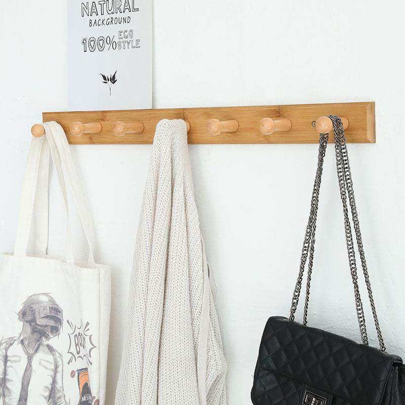 谋生中式墙上实木挂钩挂衣架卧室关衣上架木头玄勾子免打墙墙ltao,收纳整理,挂钩/粘钩,淘宝优惠券,粉丝福利购,淘宝优惠卷