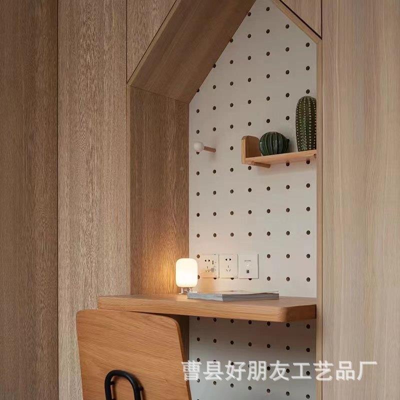 异形洞洞板木洞洞洞板物架家用电实表遮CBW丑洞板木质搁置板收纳