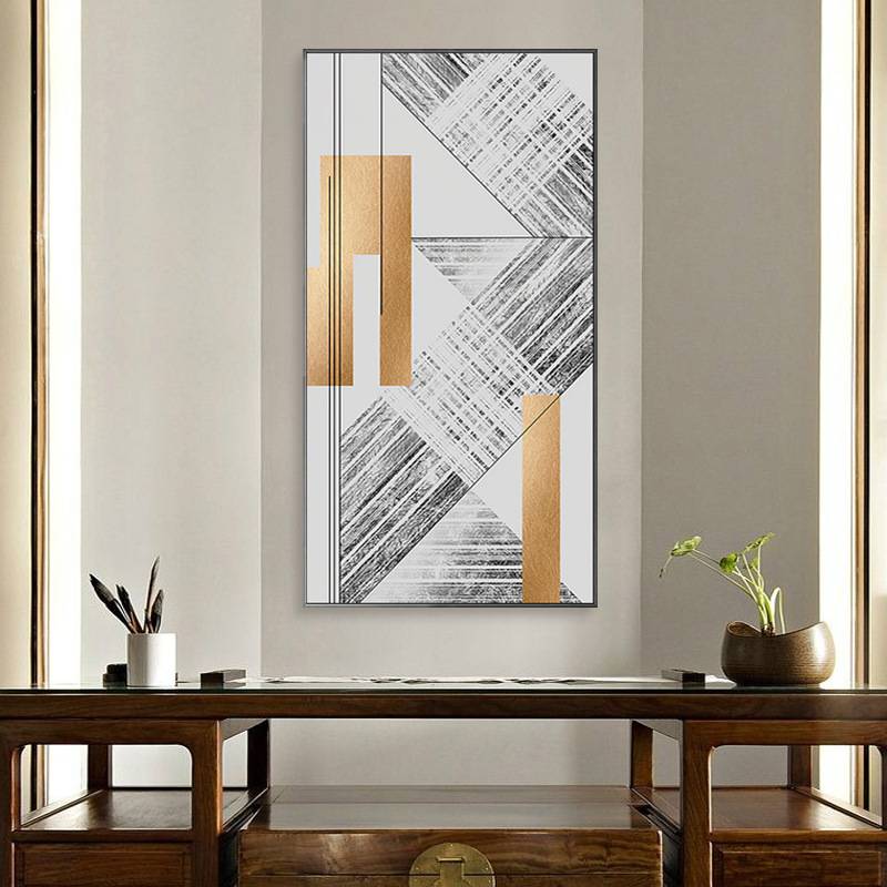 现代客厅装饰画 书房办公室简约挂画 设计师玄关墙壁画图片