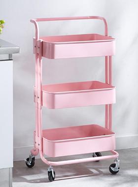 大客户属19mm22mm专径小推车置物厨房落地带架轮可移动HL-1903管