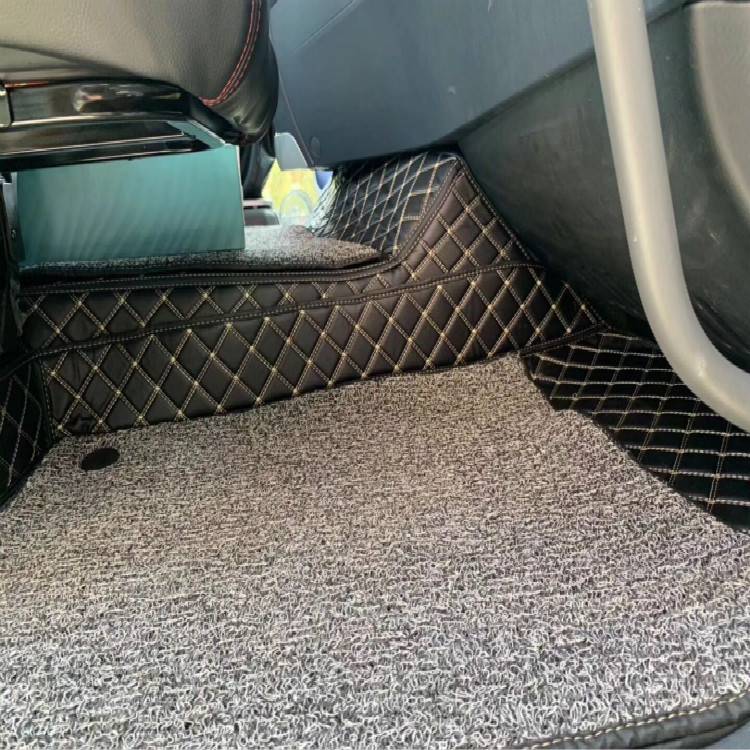 柳汽乘龙H5H7T7乘龙T5M5M7霸龙M7专用皮全包围大货车牵引车脚垫