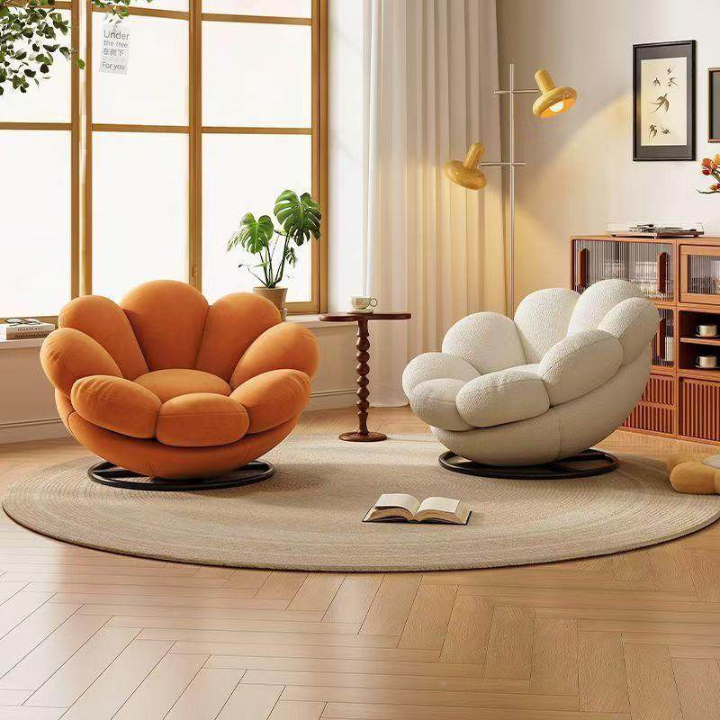 懒ROO人沙发旋转子花瓣沙单发人椅网红凳卧室阳台奶油风休闲客厅,美容美体仪器,其它面部美容工具配件,淘宝优惠券,粉丝福利购,淘宝优惠卷