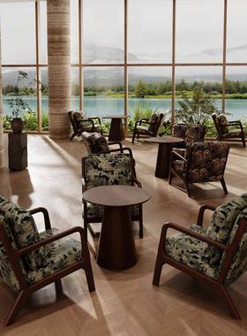 新款椅椅闲组合小桌户型一桌二椅52319子实木休简约阳台沙发宿舍