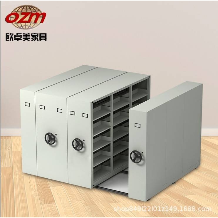 东莞工厂移动密集柜档案柜活动柜文件柜移动柜铁柜凭证柜书架收纳