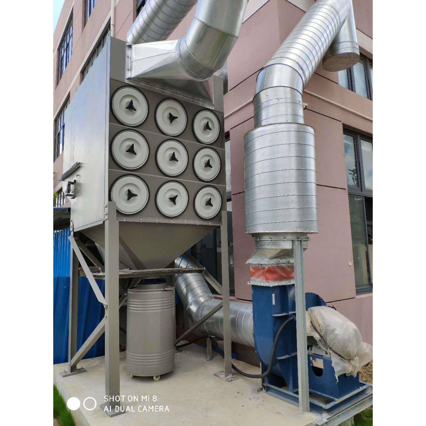车间央集系统脉滤冲筒除CDC系列尘器粉尘尘过中滤器工业中央除尘