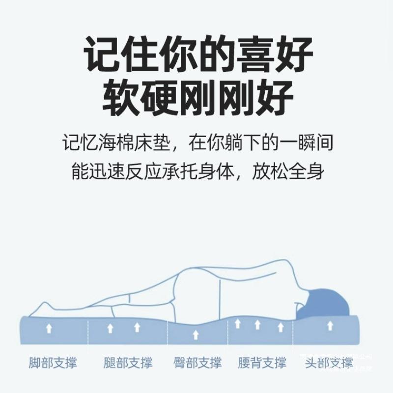 床垫QJO学记生宿舍单人90x190软垫寝床褥室0.9米垫1米2忆棉床褥褥