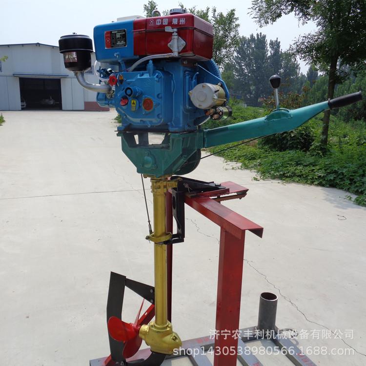 船铁皮船柴厂油船挂机小TRV型渔船桨机柴油挂尾挂木机家生产