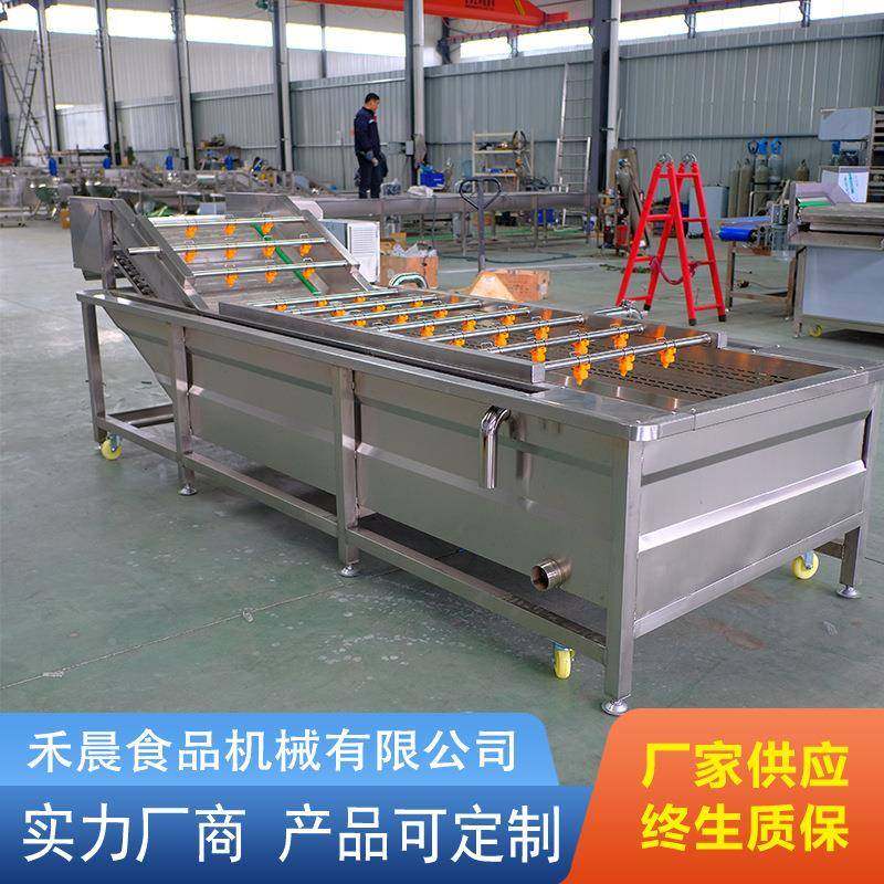 杏鲍机菇清洗机全自动气泡洗清VCI多功能香菇泡清洗风干流气水线