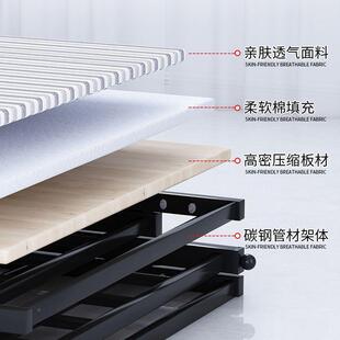 单床米2折叠屋人床单人铁床1家用小户型一米二出租房陪护YQL硬板