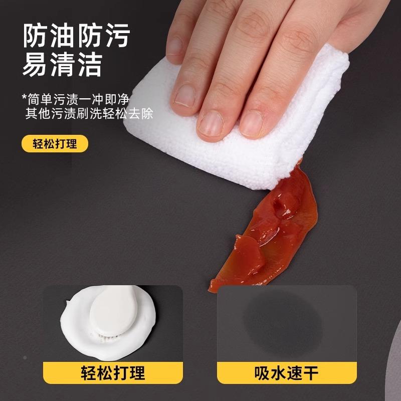 厨地l型防滑防油可擦免洗地垫毯专用2025新垫款硅房536藻泥7字型