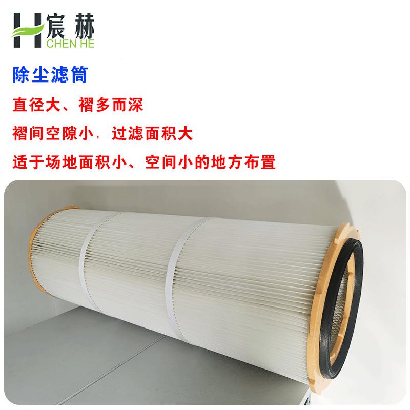 工厂除尘滤筒耳式快拆纤式聚烯聚乙酯RLV维覆膜六滤芯空气净化设