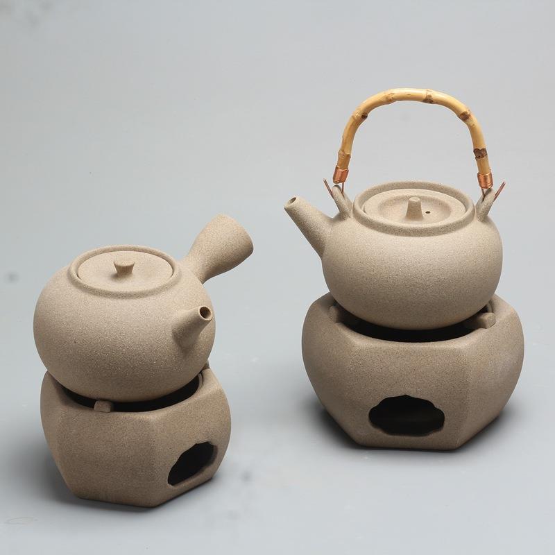 茶白泥酒精煮茶炉蜡31281陶烛茶炉温户外烧水煮茶壶陶炉玻璃瓷壶
