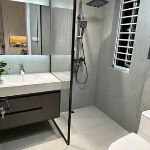 酒店弧宾批量淋浴房隔馆断体638整浴室玻璃扇形沐浴房简易淋雨房