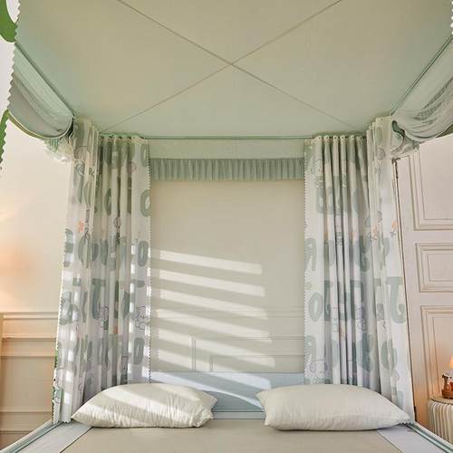 卧A类母婴AXQ级印花家避光床帘坐床用室防蚊宝宝婴儿摔防蒙古包蚊