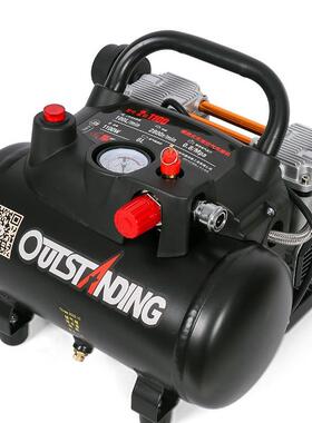 小型空气压缩机充无油2静泵音20V冲气PXQ奥突斯气泵气空压机