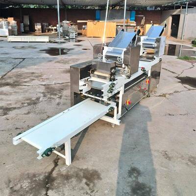 商用9844挂面双机头面条机动输爬杆多送功能面条机自复压面机皮