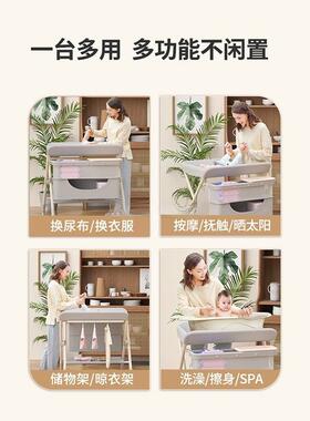 尿OUK布台护理台宝换尿布宝台新生儿洗澡按婴摩儿抚触台可折叠多
