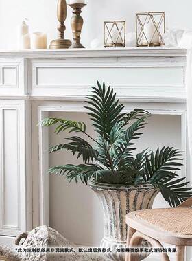 法式古实木壁炉美黑白色欧假壁炉装复饰柜置物架民式宿CUD摄影道