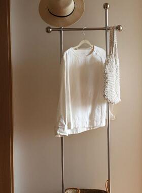 古挂衣衣架家用网红衣服架42934子客厅入户落地口卧室立式门简中