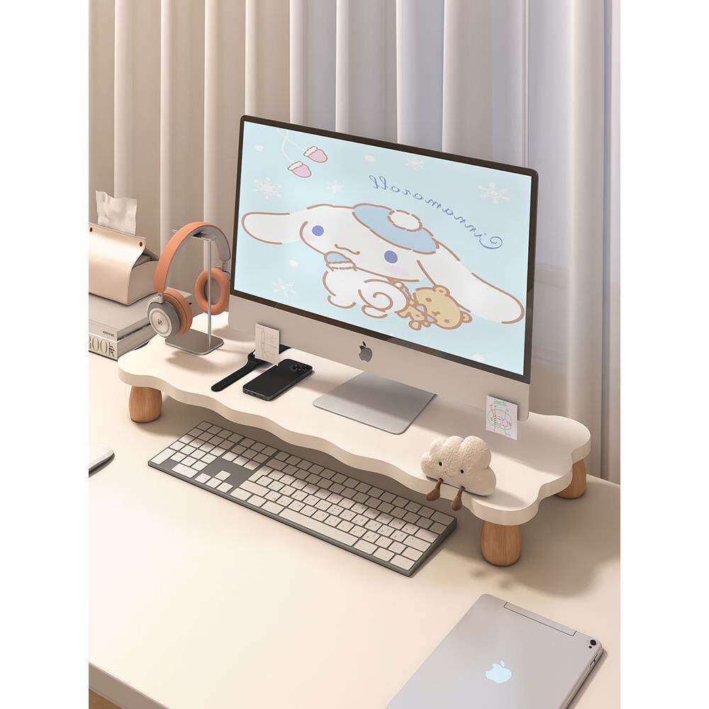 电脑增高架办公室好物台式显示器屏幕支架桌面置物架女生工位神器