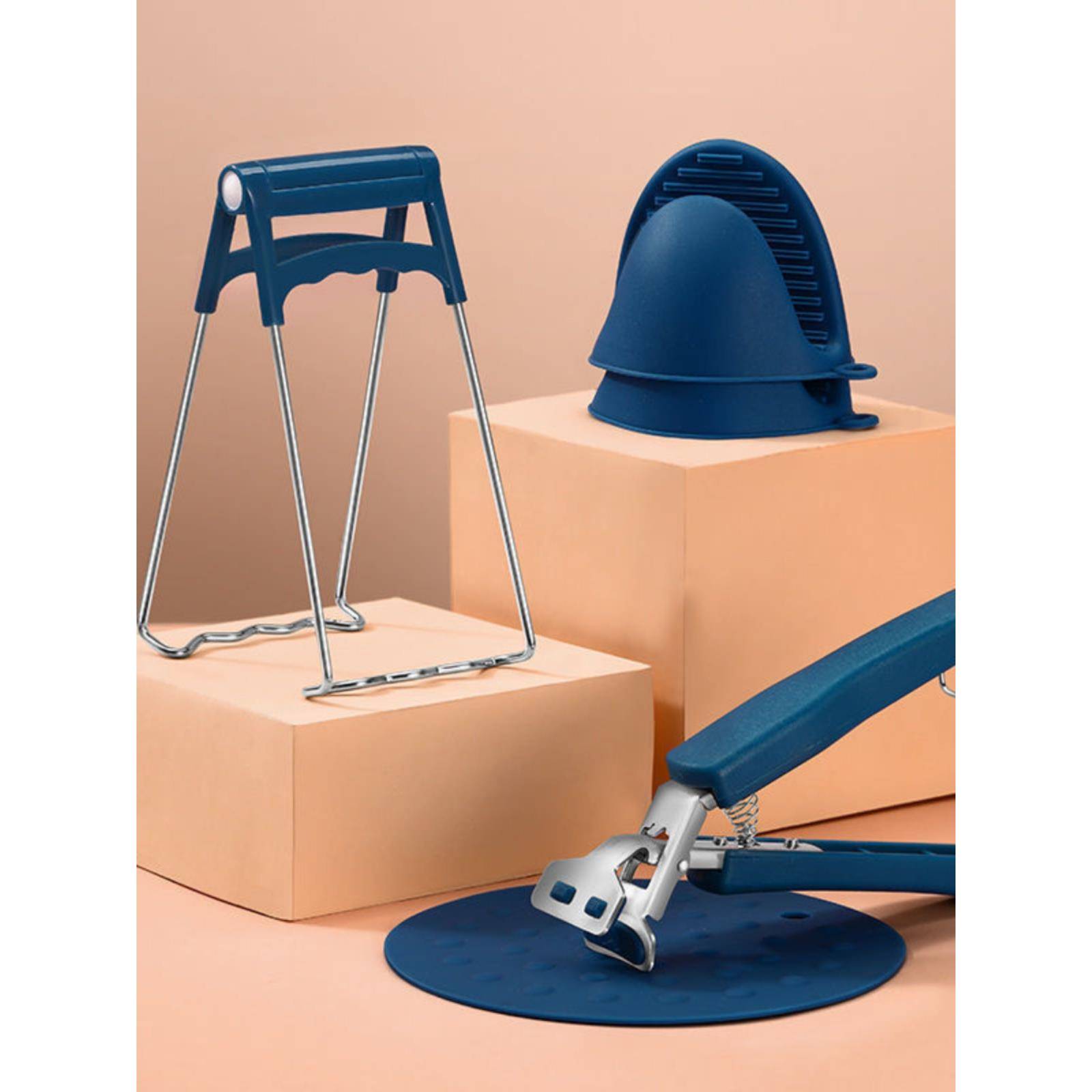 防烫夹 耐高温防滑碗碟夹子不锈钢取盘夹厨房提盘夹碗套装取碗夹