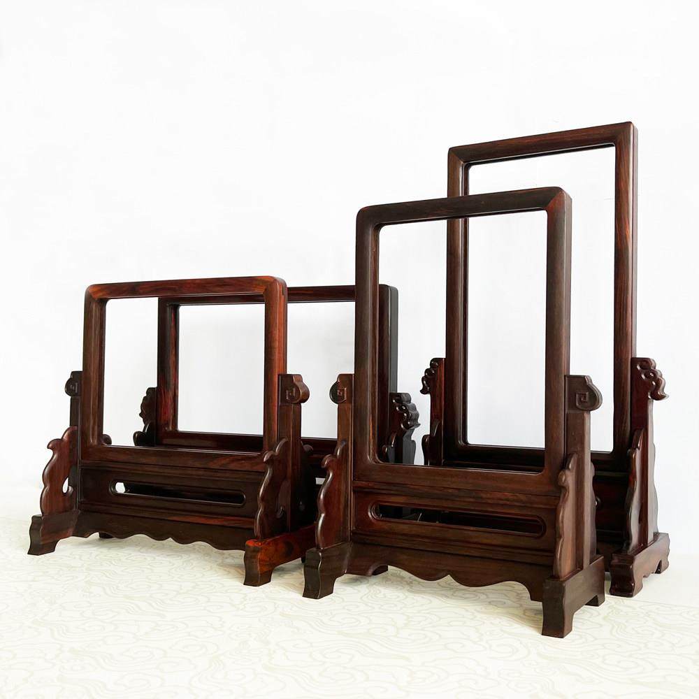 红木相框大 红酸枝插屏框架 定制相框摆台实木画框瓷板画框可定做,家居饰品,桌面摆件,淘宝优惠券,粉丝福利购,淘宝优惠卷