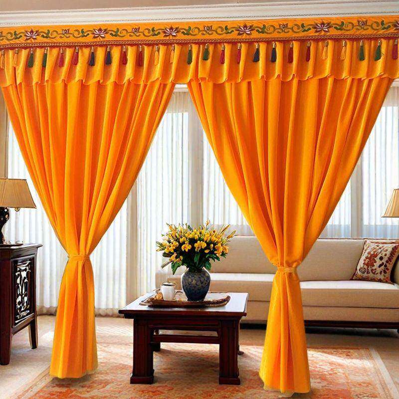 金丝绒背景帘佛帘遮挡帘刺绣佛堂帘布挂佛帘供桌桌布桌裙桌帘