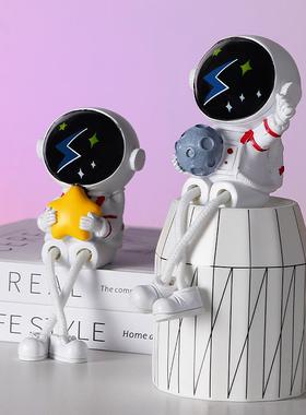 创意宇航员吊脚娃娃小摆件客厅书桌桌面儿童房太空人男生系列礼物