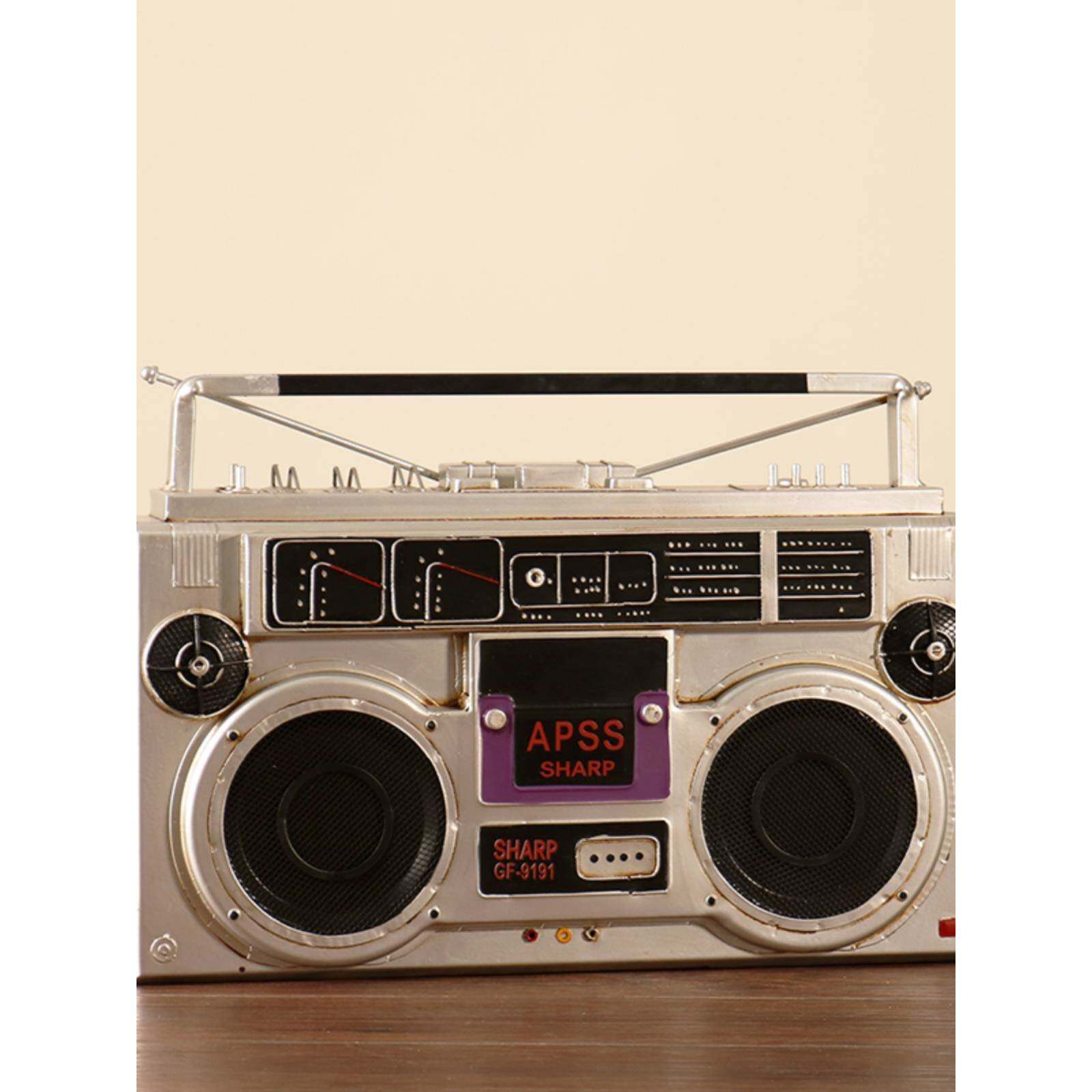 复古摆件老式电视机留声机收音机模型拍照道具怀旧老物件装饰品