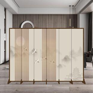 中式屏风隔断客厅办公室茶室酒店可折叠可移动简约现代卧室阻隔屏