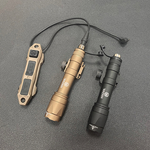 沃德森M300A KEYMOD鱼骨HK16 M600C强光战术手电线控金属卡槽MLOK