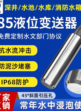 485分体式液位计投入式检测仪传感器水位变送消防水箱水库进口芯