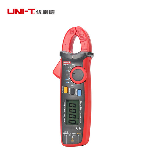 优利德 迷你数字钳形用表UT210C 自动关机钳表 LCD背光 交流200A
