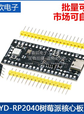 YD-RP2040树莓派核心板兼容RP2 Raspberry Pi Pico Micropython