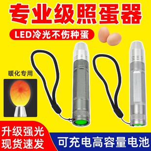 照蛋器LED手电筒验蛋孵蛋孵化机器专用照蛋灯种蛋检查冷光可充电