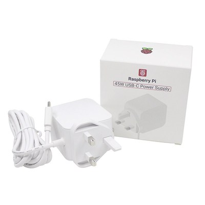 树莓派5/4B/500 Type-C电源适配器 Raspberry Pi 45W官方充电器