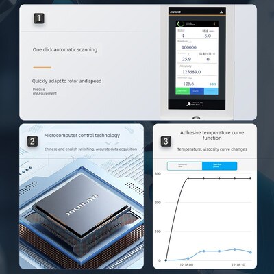 牛数显指针旋转粘度计Ndj-5S8S高粘度Trace Buchner高温印花粘度