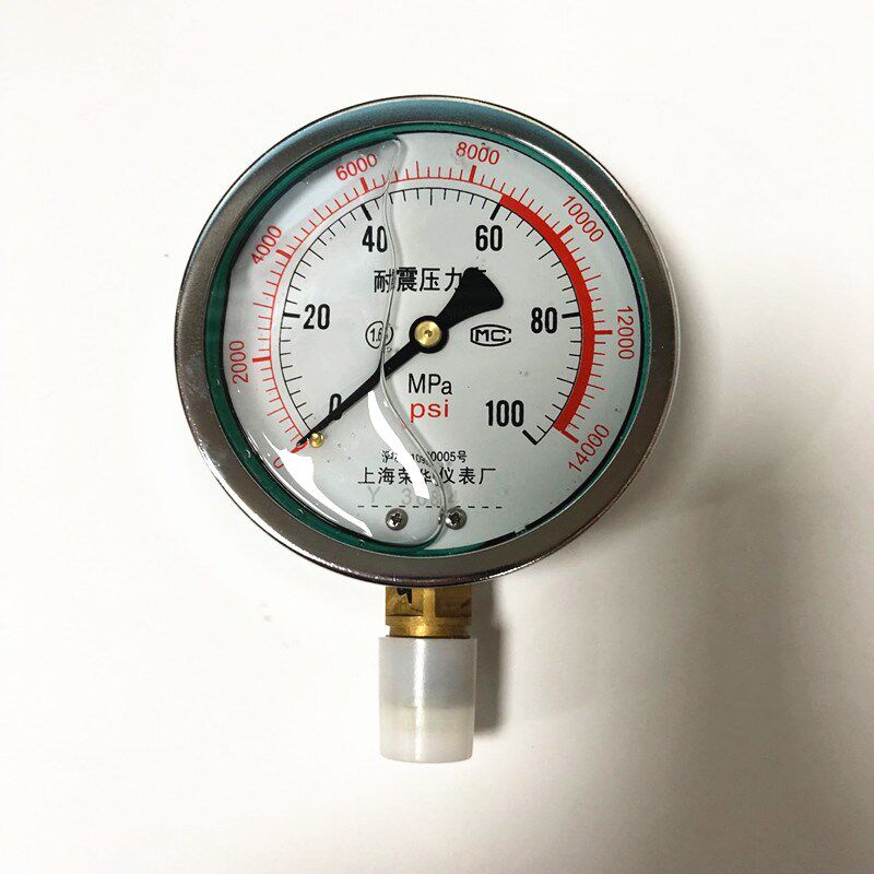上海荣华 YN-100 耐震压力表 100MPA 60MPA 4MPA液压油压抗震