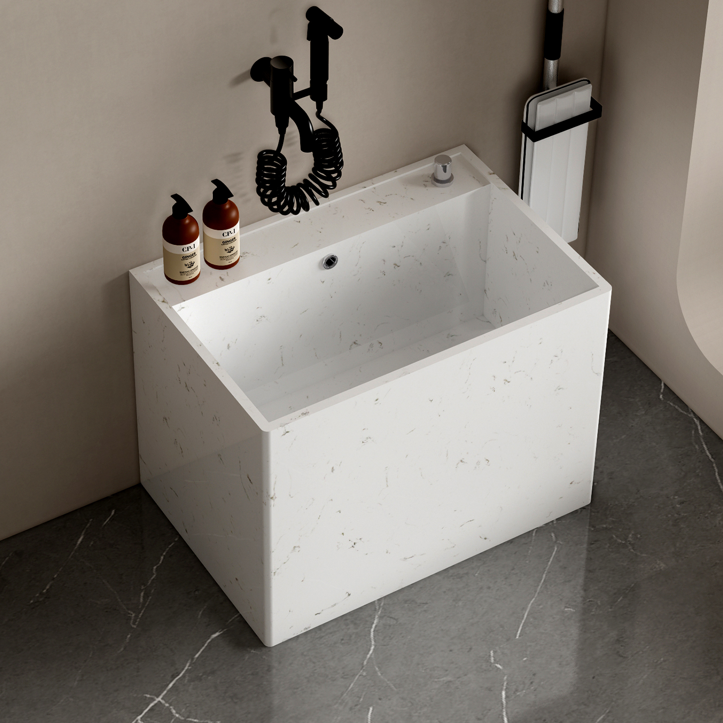 墨臣大理石拖把池免安装送货入户