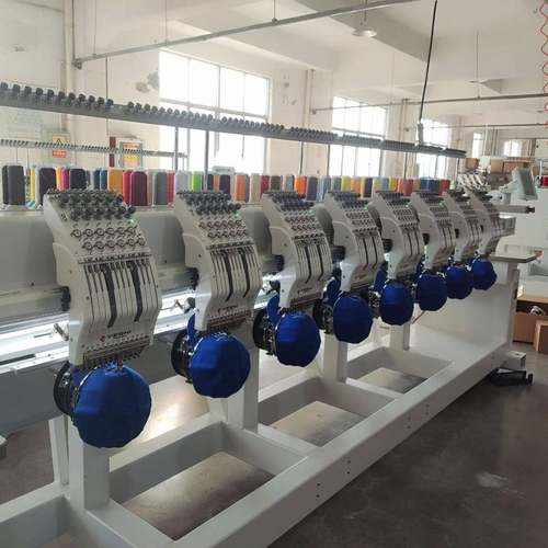 8头电脑绣花机成衣帽子个性化多头刺绣机高速8头12针电脑绣花机